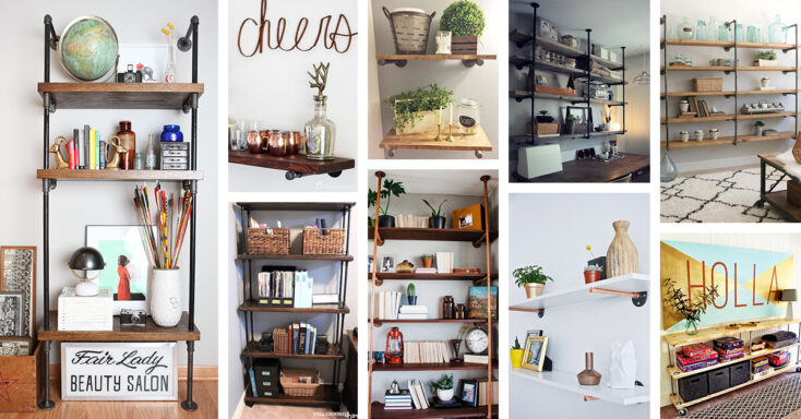 Featured image for 17 Easy and Quick DIY Pipe Shelves to Save Space Efficiently