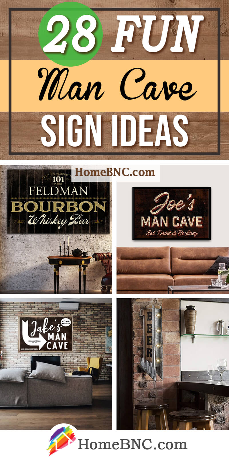 retro man cave signs