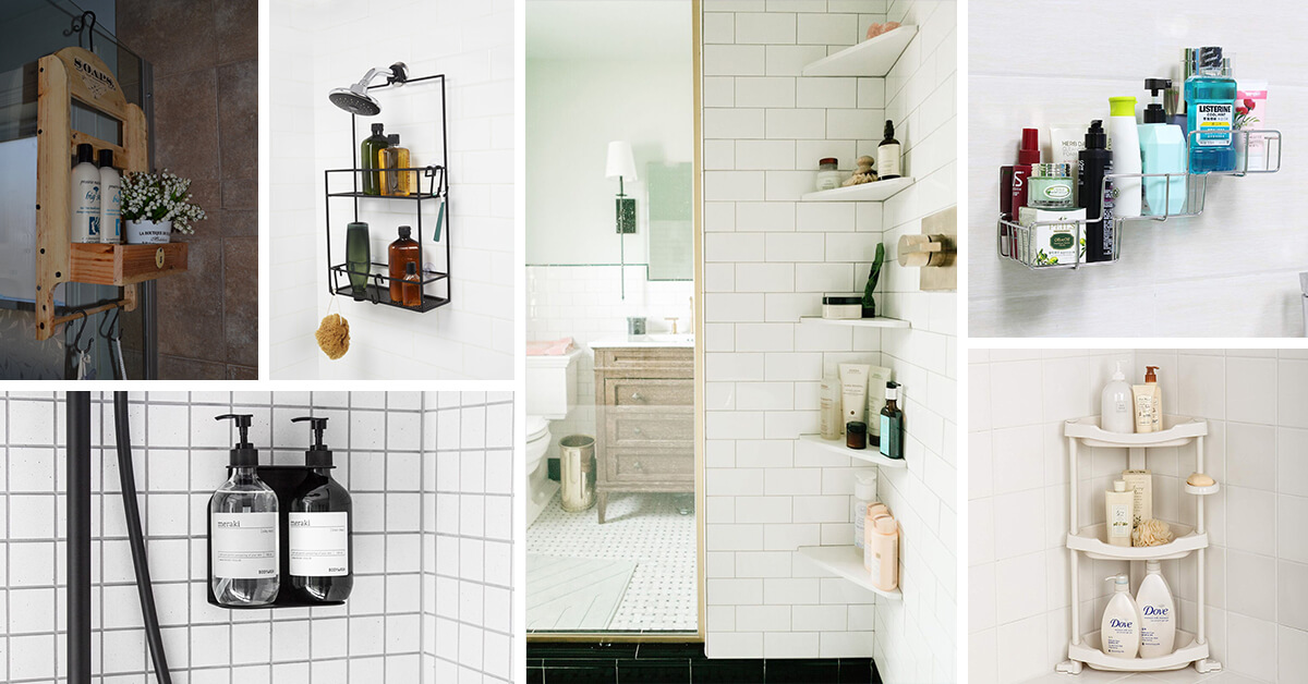 26 Best Shower Storage Ideas To Improve, Best Floor To Ceiling Shower Caddy