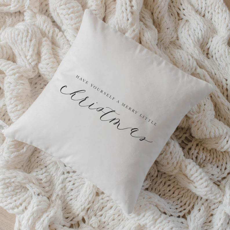 Have Yourself a Merry Little Christmas Accent Pillow