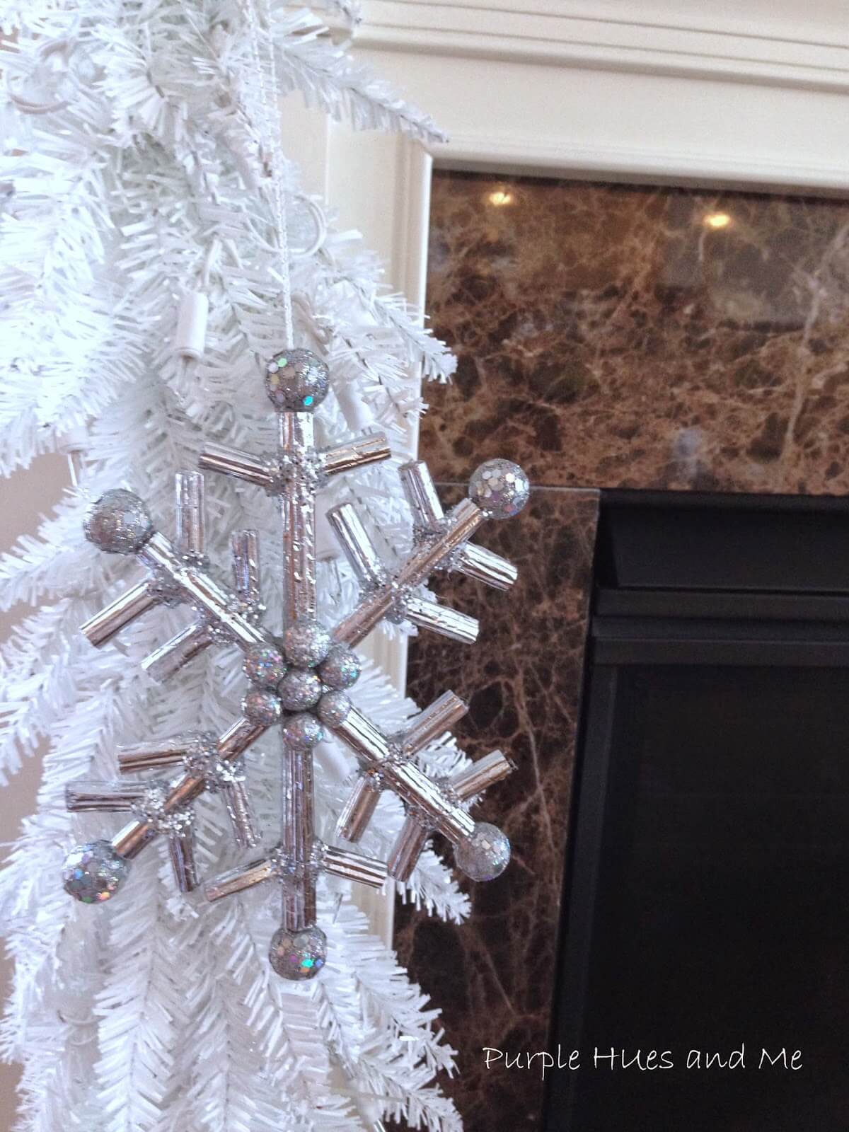 Snowflake Ornament with Silver Balls