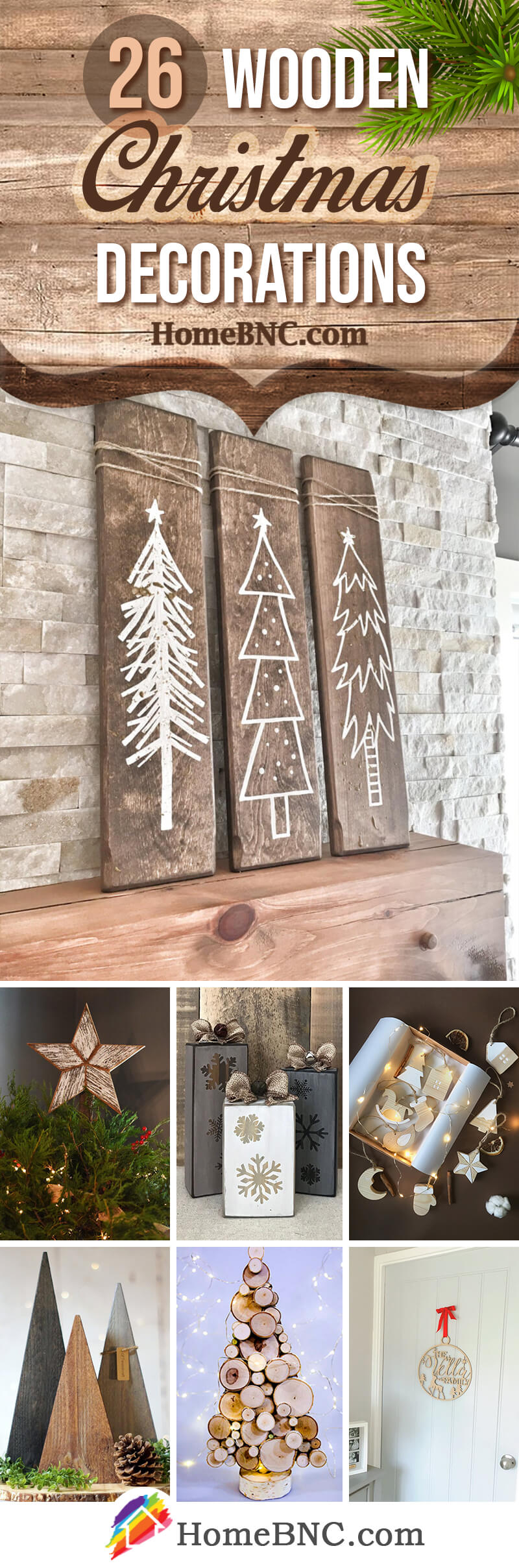 Christmas decorations from wood