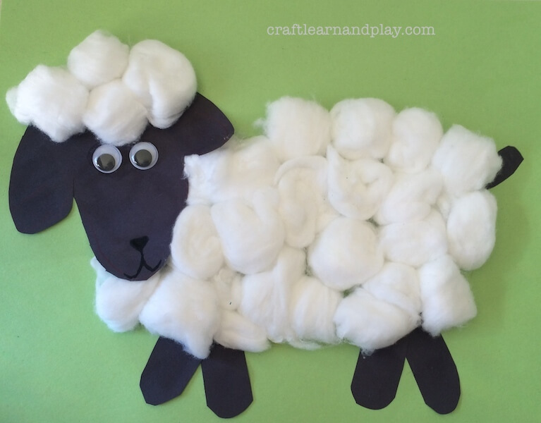 Super Cute Sheep Cotton Craft