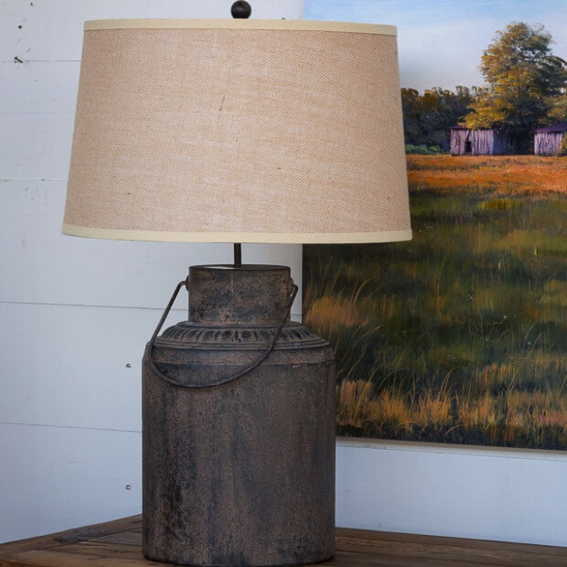 Beautiful Antique-Style Milk Can Lamp