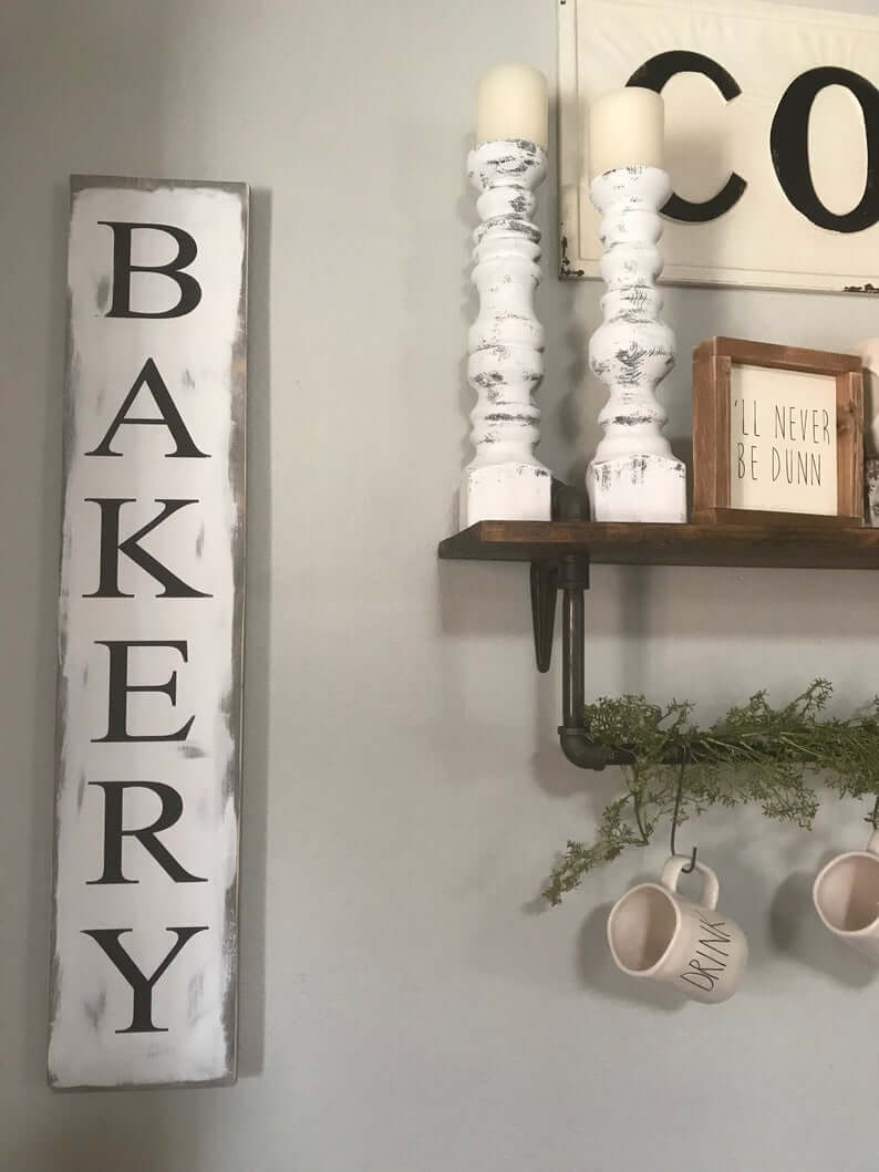 Farmhouse Style Vertical Bakery Sign