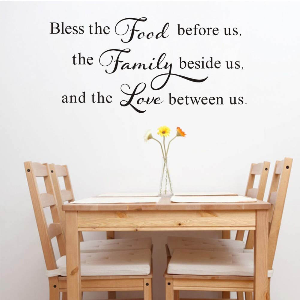 Dining Room Blessings Prayer Vinyl Sticker