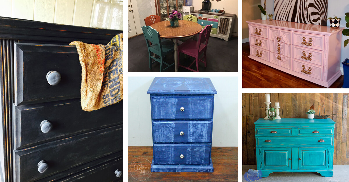 Colorful Painted Furniture Ideas, How To Clean Old Furniture For Painting