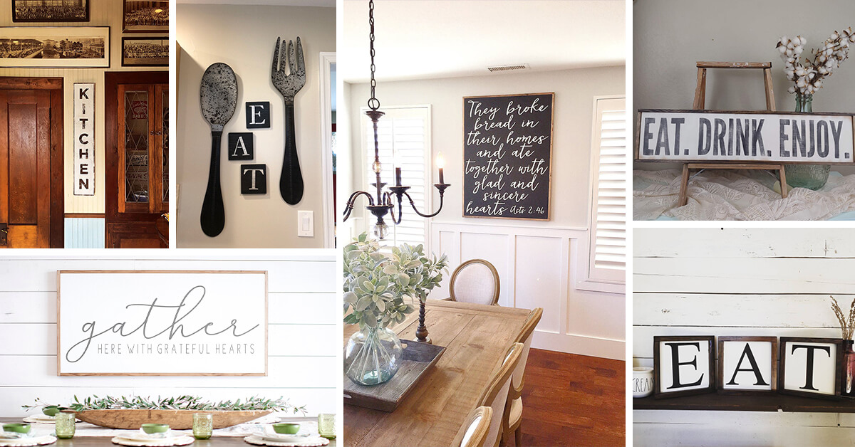 24 Best Kitchen and Dining Room Sign Ideas for 2022
