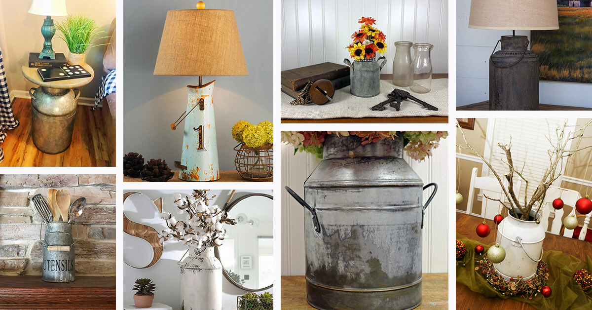 Featured image for “24 Rustic Farmhouse Milk Can Decor Ideas for a Touch of Country Charm”