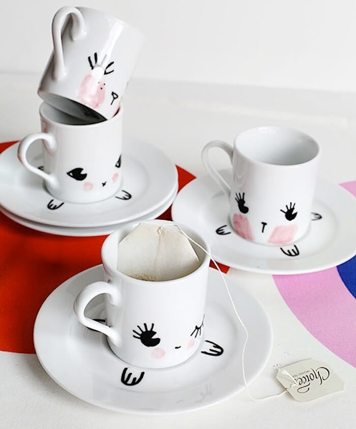 VanteHome™ - Diy Cup Cute Coffee Dish Creative Home Decoration Mug