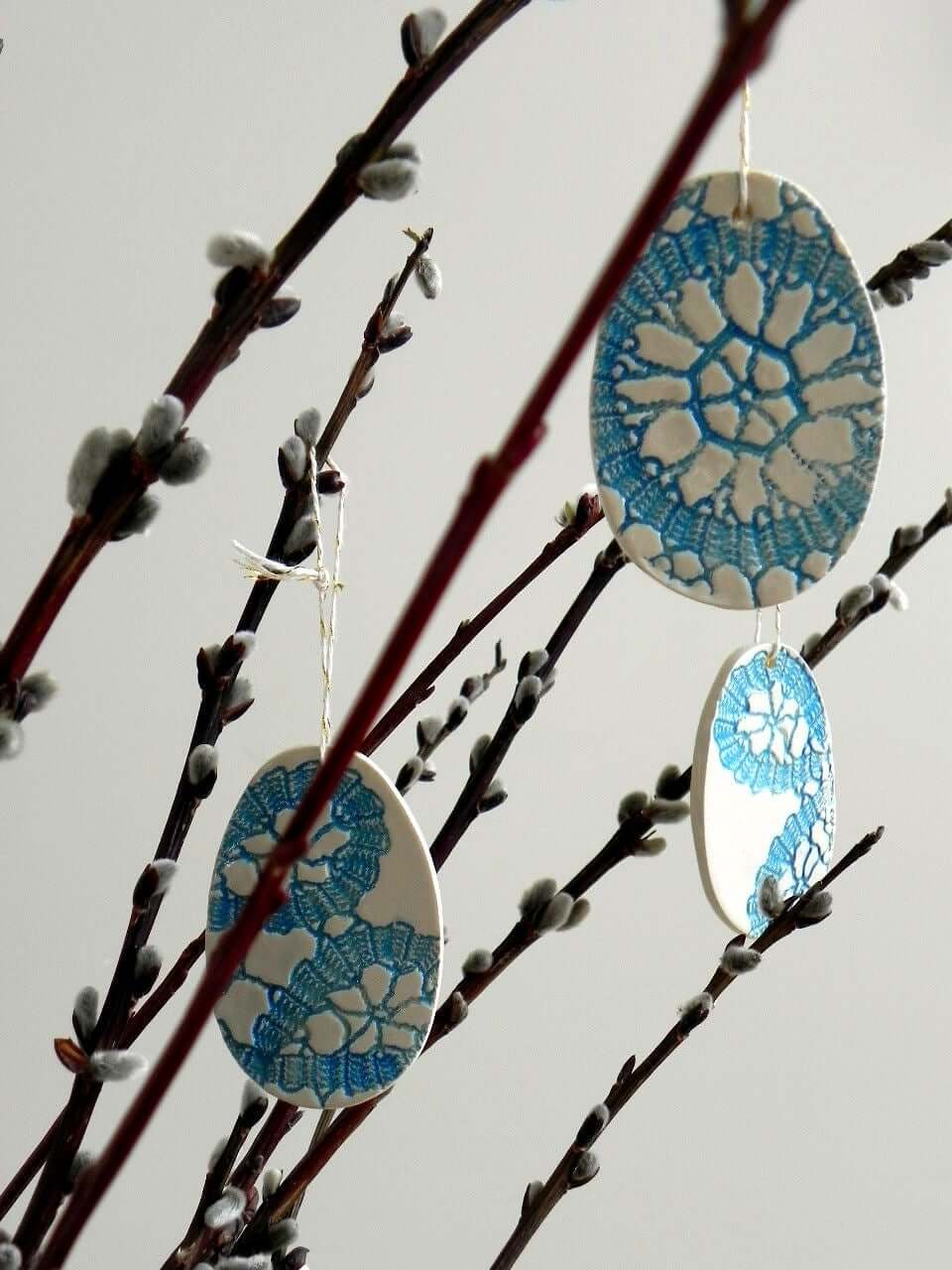 Festive Spring Ceramic Ornament Set