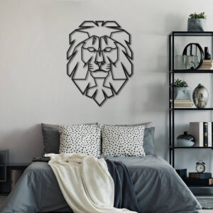 Leo Lion Head Metal Wall Art