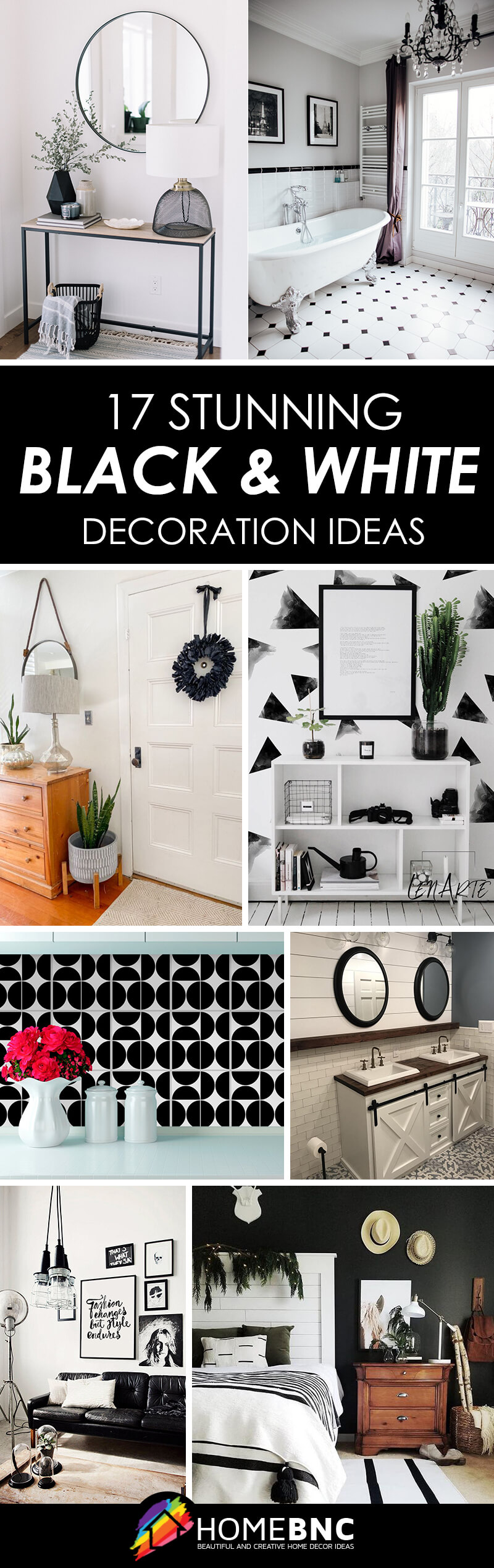 Best Black and White Home Decor Ideas and Designs