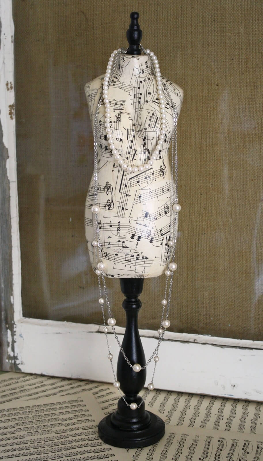 Mannequin DIY Paper Mache Jewelry Stand