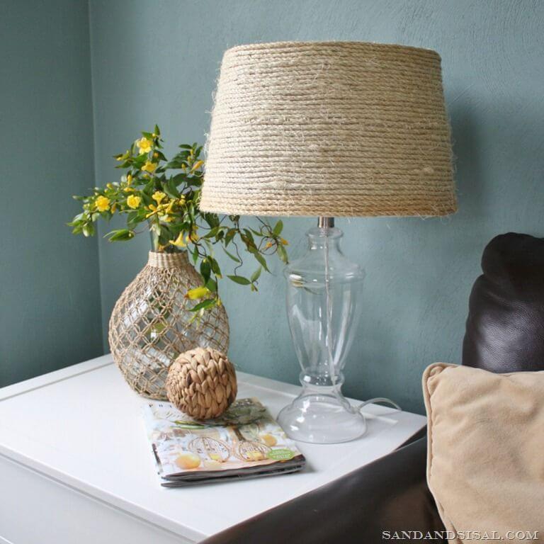 Sisal Lamp Shade Beach Home Decor