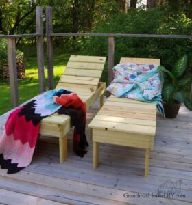 Chaise Lounge Outdoor DIY Wood Project