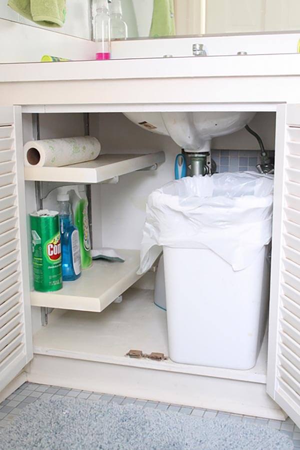 An Awesome Idea For Under Sink Organization