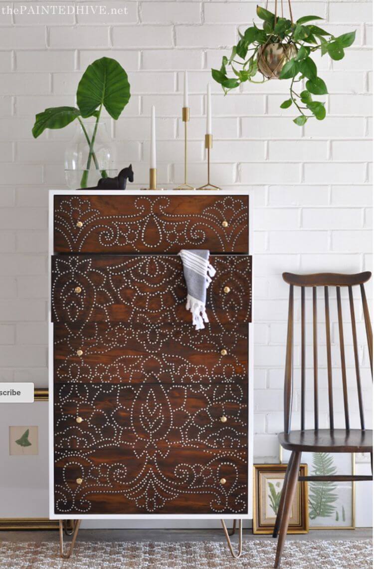 Amazing Drill Designed Upcycled Dresser