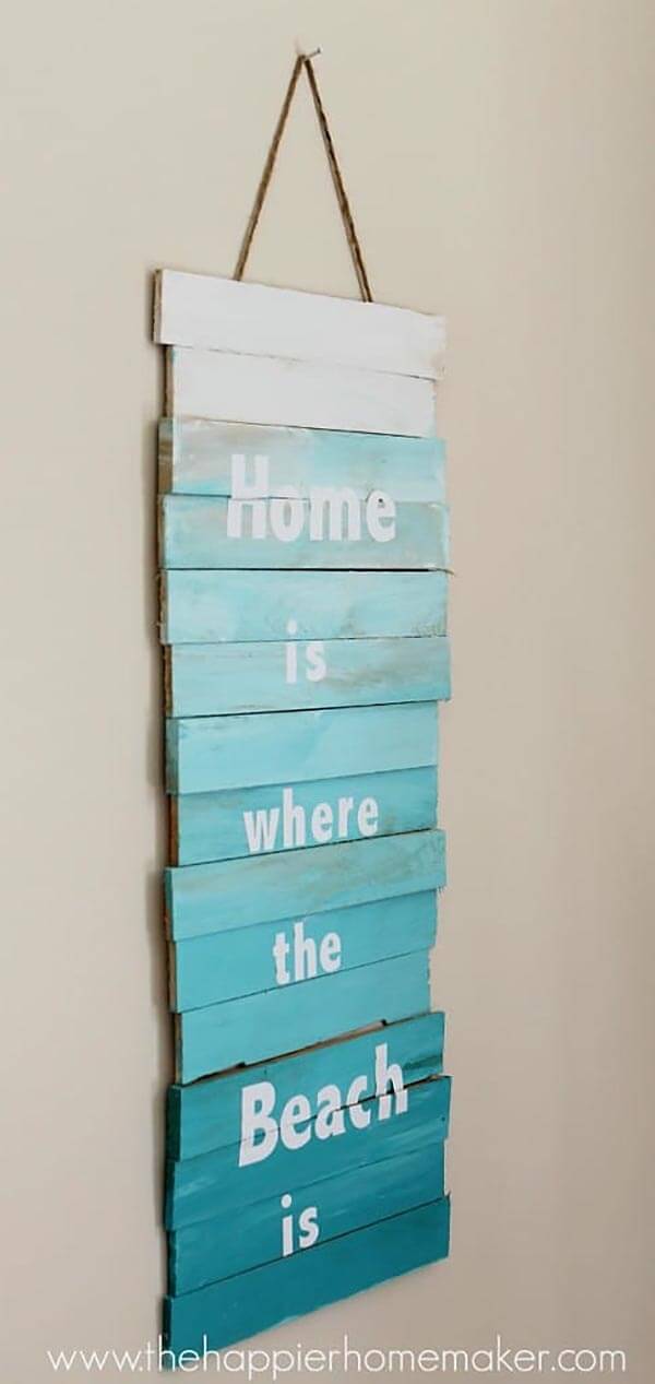 “Home is Where the Beach is” Sign