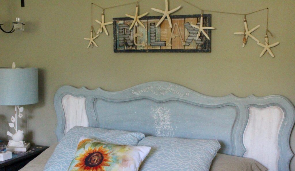 Saltwash and Chalk Paint Upcycled Headboard