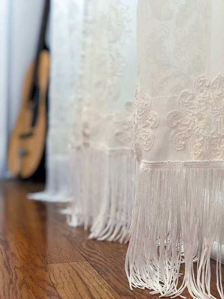 Delicate and Pretty Curtains with Fringe