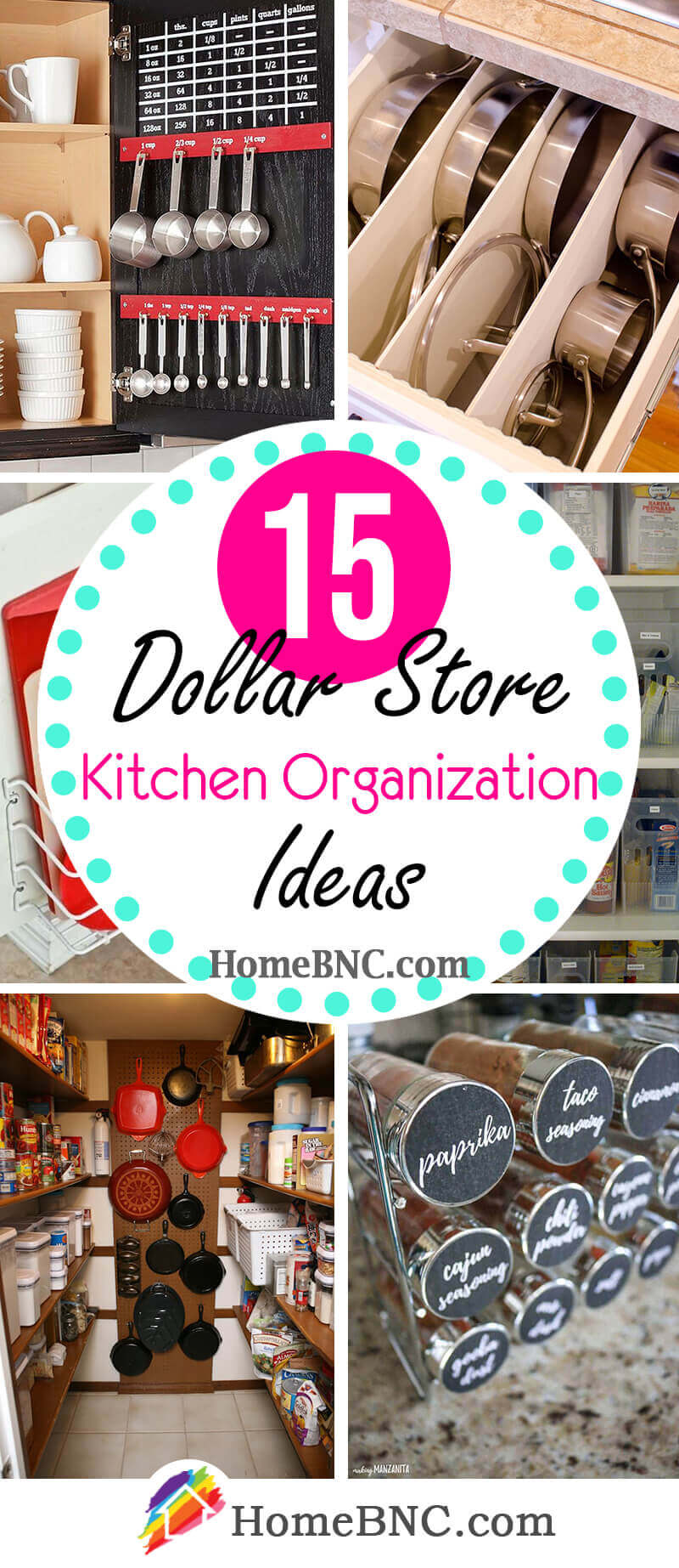 Dollar Store Kitchen Organization Ideas