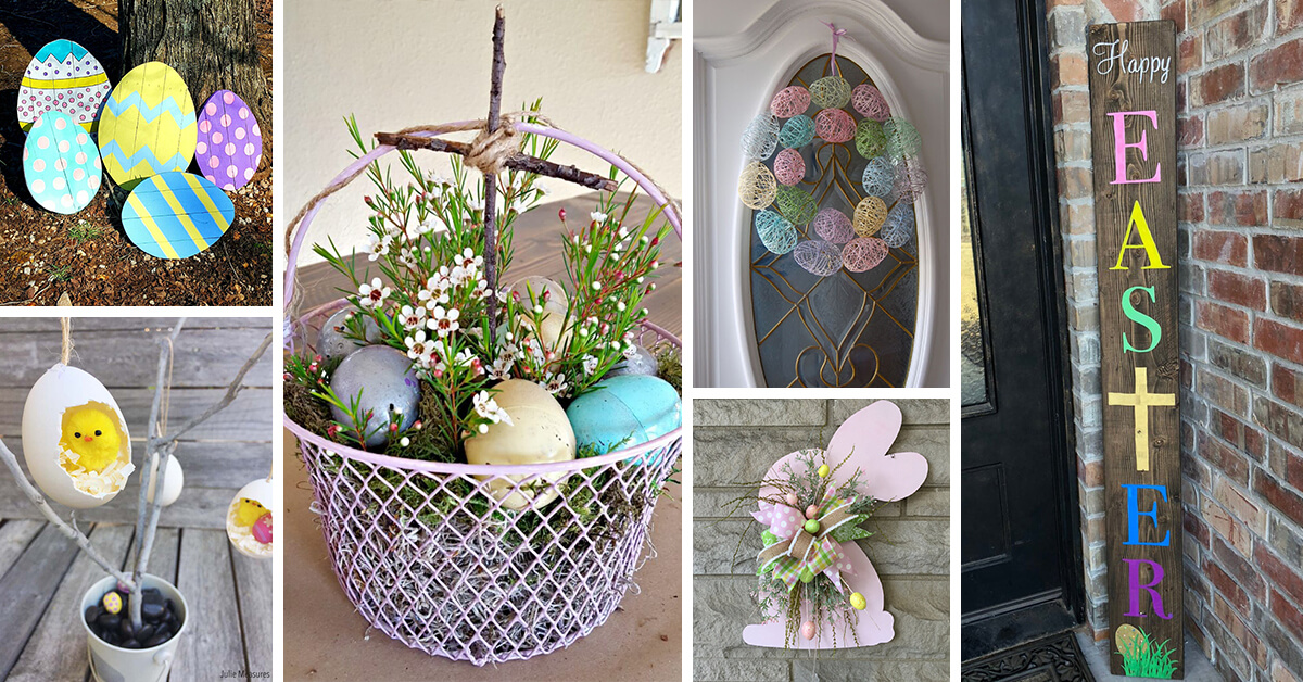 19 Best Outdoor Easter Decoration Ideas To Brighten Up Your Yard In 2022 - How To Decorate Small Christmas Tree At Home For Easter