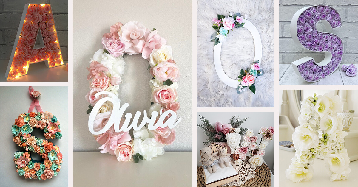 Featured image for “32 Floral Letter Decor Ideas to Put Your Signature on Your Home”
