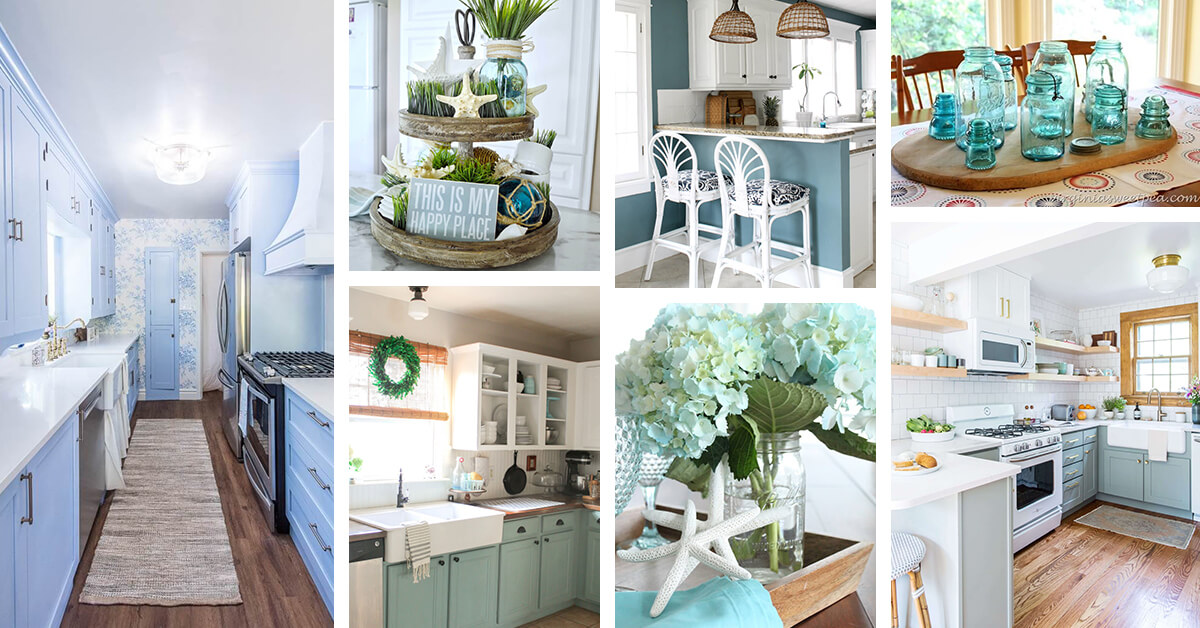 Featured image for “21 Light Blue Kitchen Design and Decor ideas to Make Your Kitchen a Happy Place”