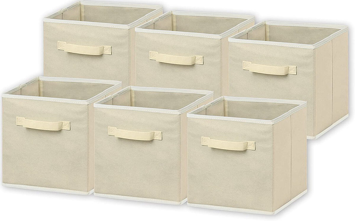 6-Pack Foldable Cloth Storage Cubes