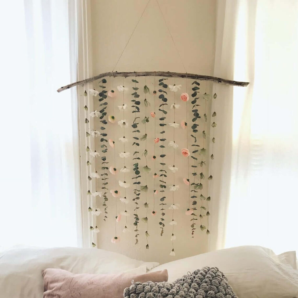 Wall garland for bedroom