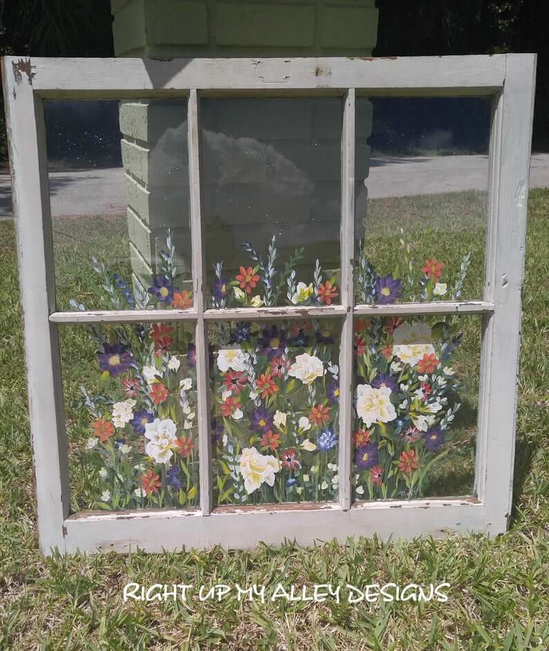 Charming Hand-Painted Repurposed Windows — Homebnc