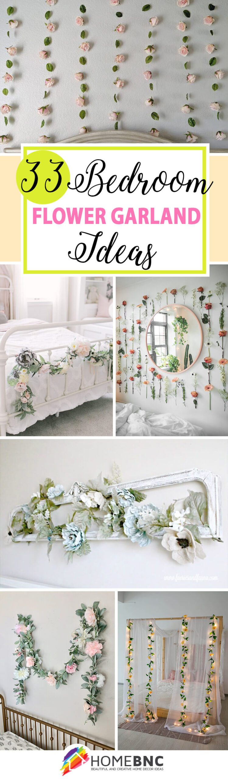 33 Best Bedroom Flower Garland Ideas 