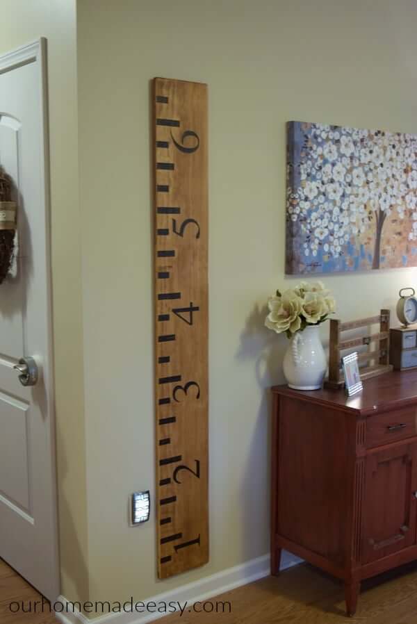 DIY Wood Burning Art Growth Chart