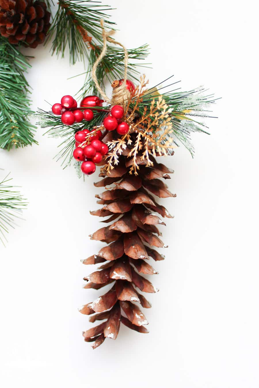 Joyful Pinecone Christmas Tree Ornaments — Homebnc