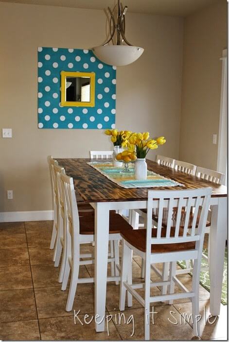 Wood Burned Table DIY Using Blow Torch