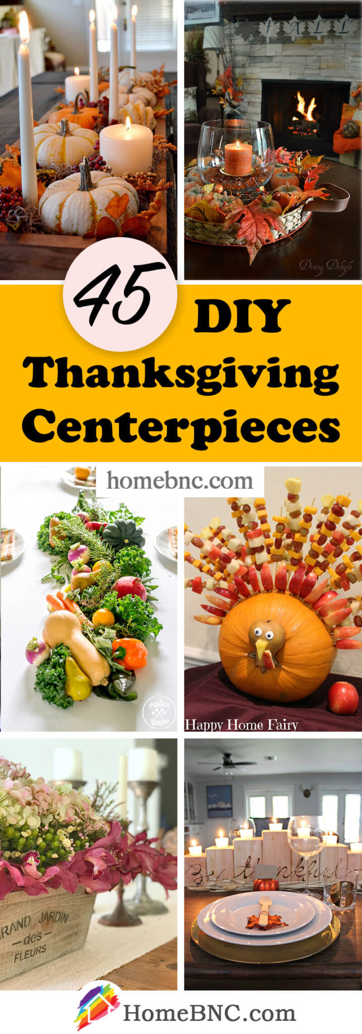 45 Best DIY Thanksgiving Centerpiece Ideas and Decorations ...