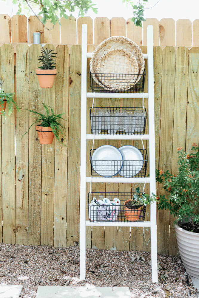 Creative Ladder Shelving Unit