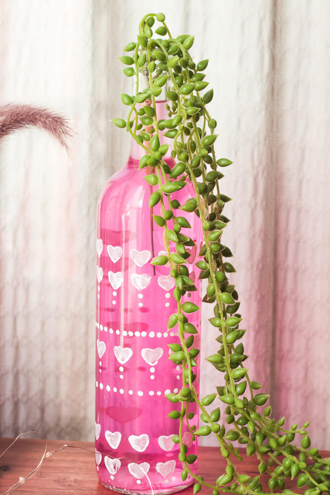 Bohemian Style DIY Wine Bottle Craft