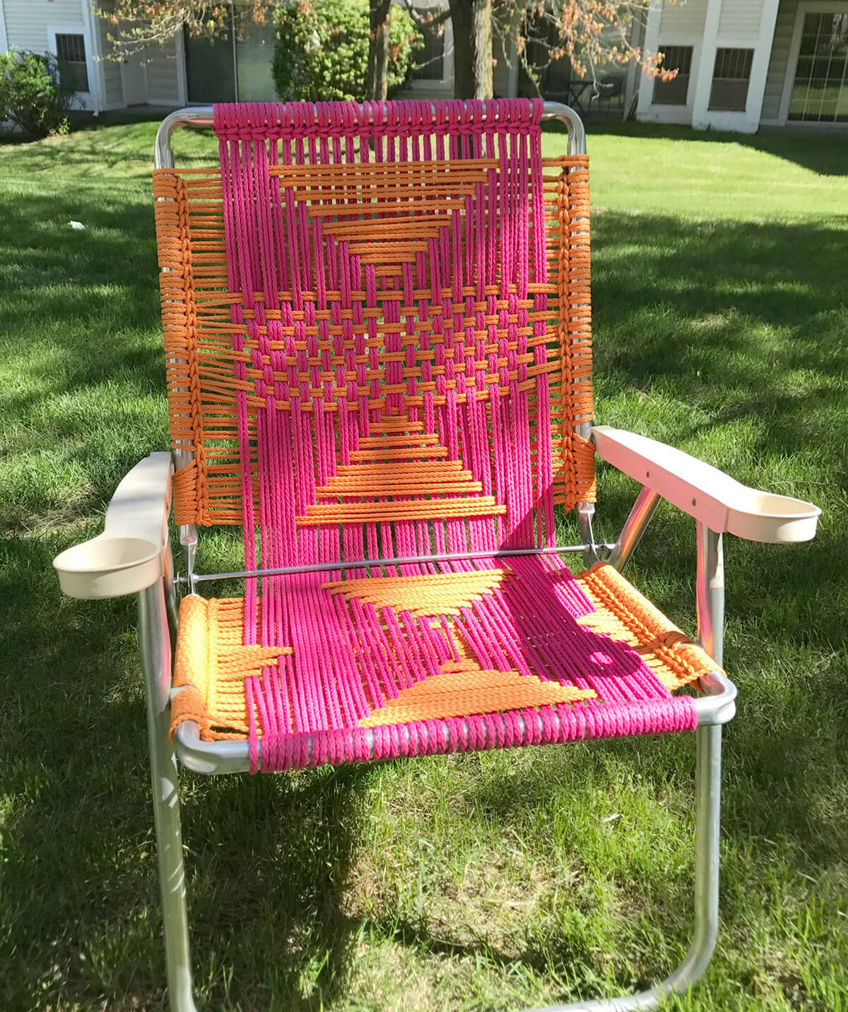 DIY Woven Lawn Chair