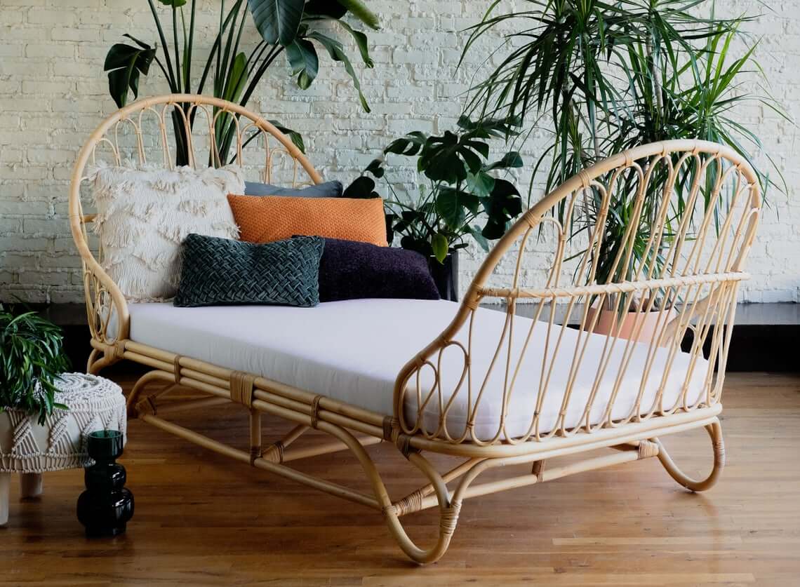 Stunning Rattan Loop Daybed