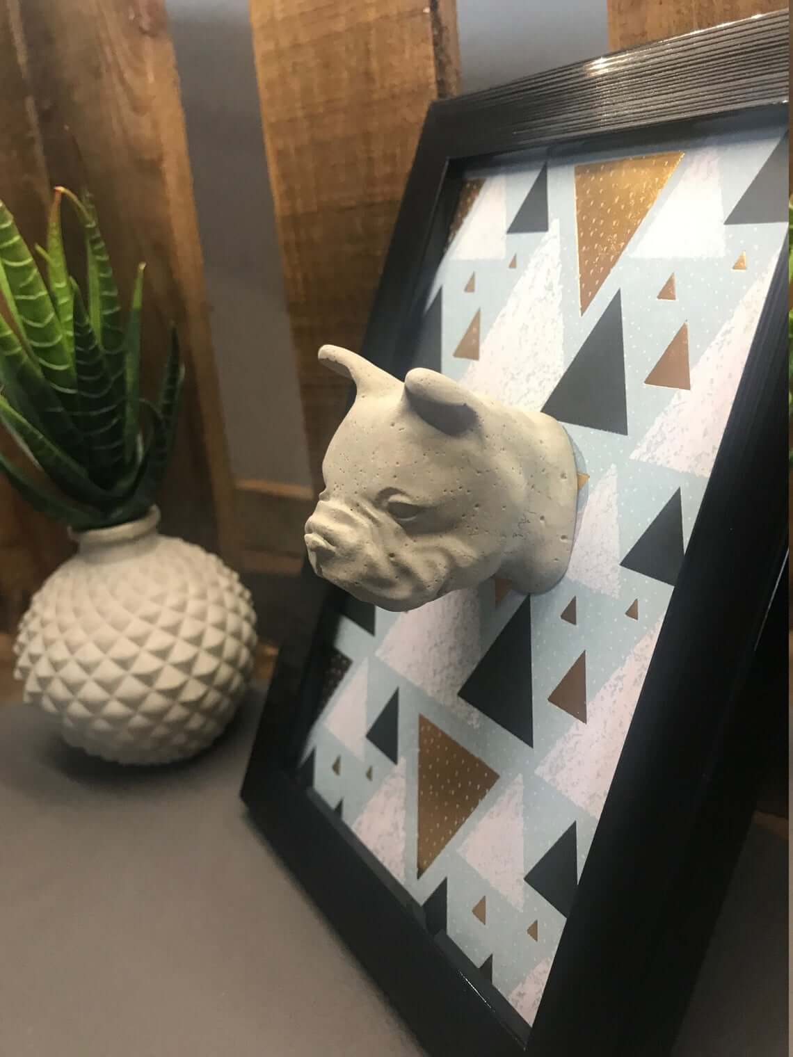 Stylish Three-Dimensional French Bulldog Picture