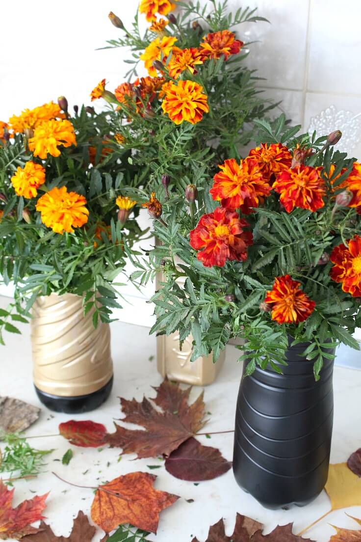 DIY Plastic Bottle Flower Vase