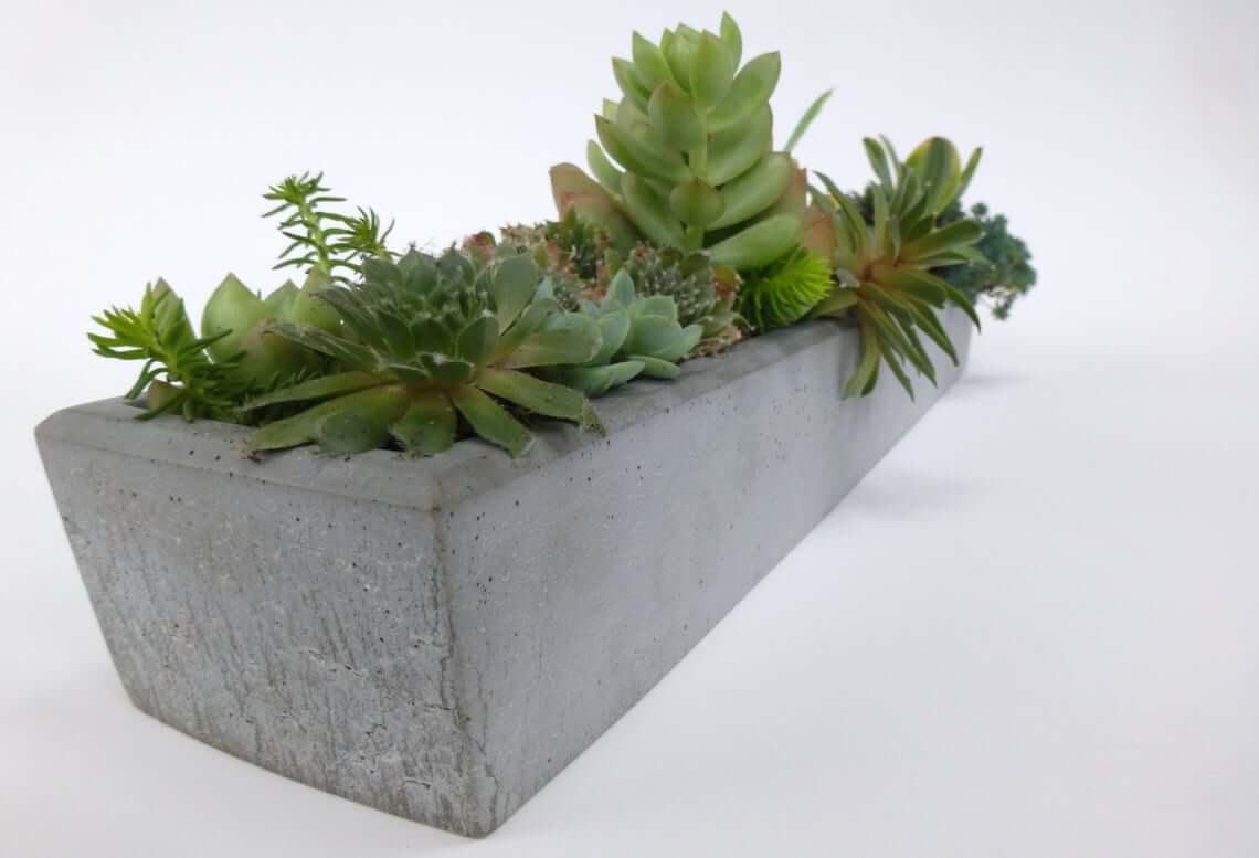 Elegant Simple Concrete Window Sill Planter