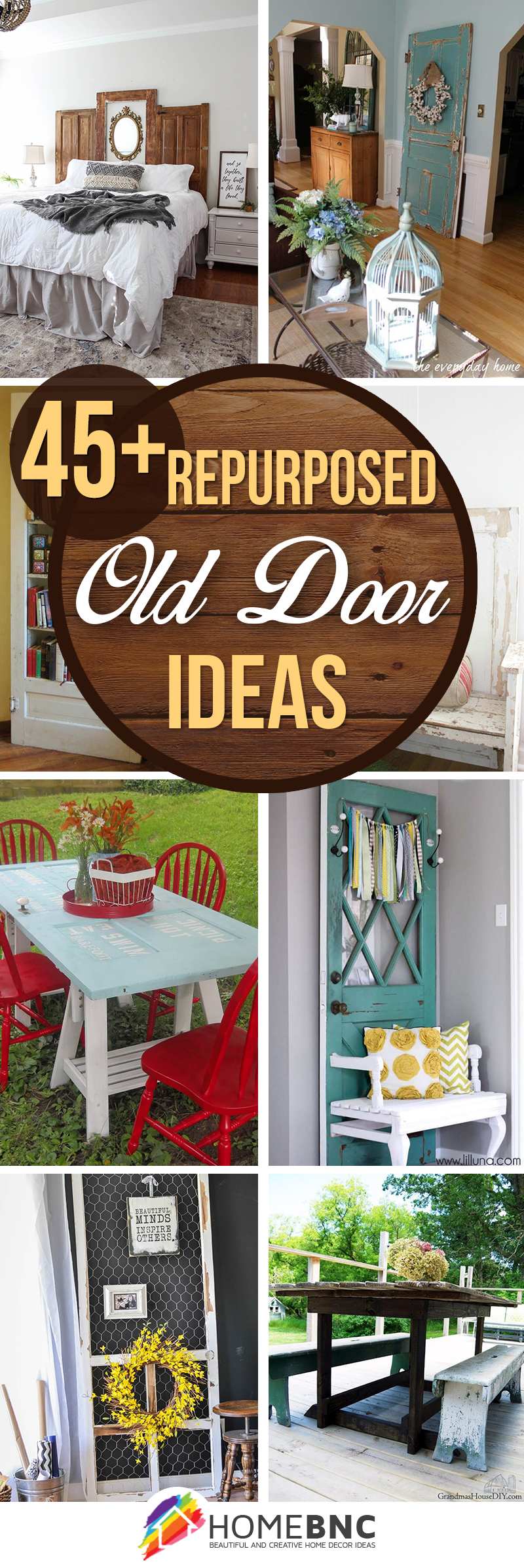 45 Best Repurposed Old Door Ideas And Designs For 2020