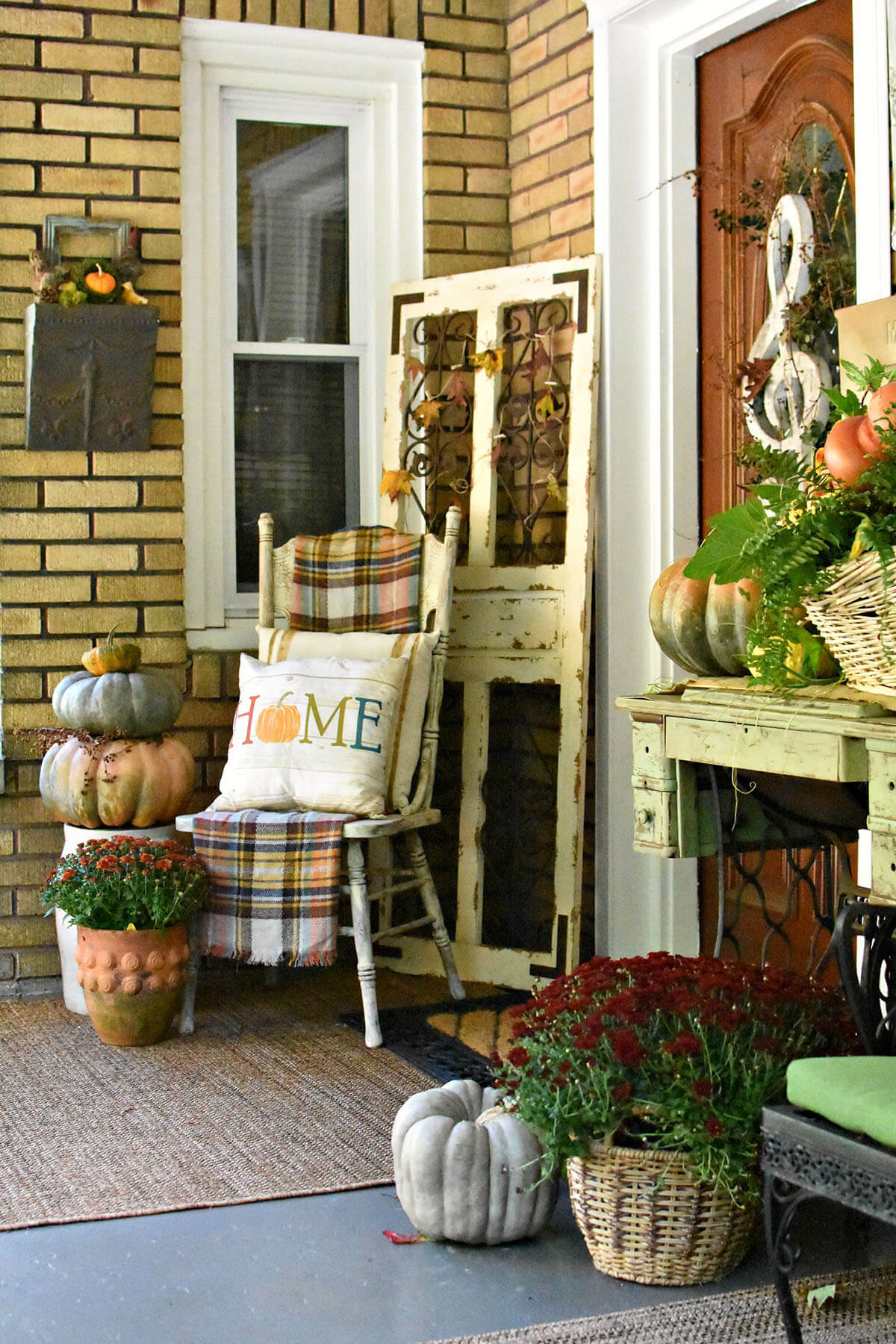 Old Door turneded Front Porch Decor