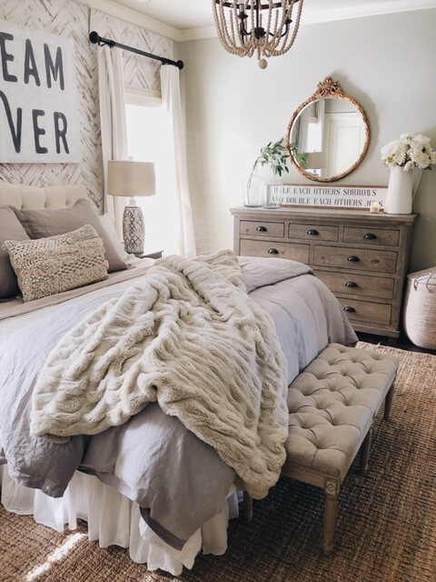Weathered Wood and Layers of Love Bedroom