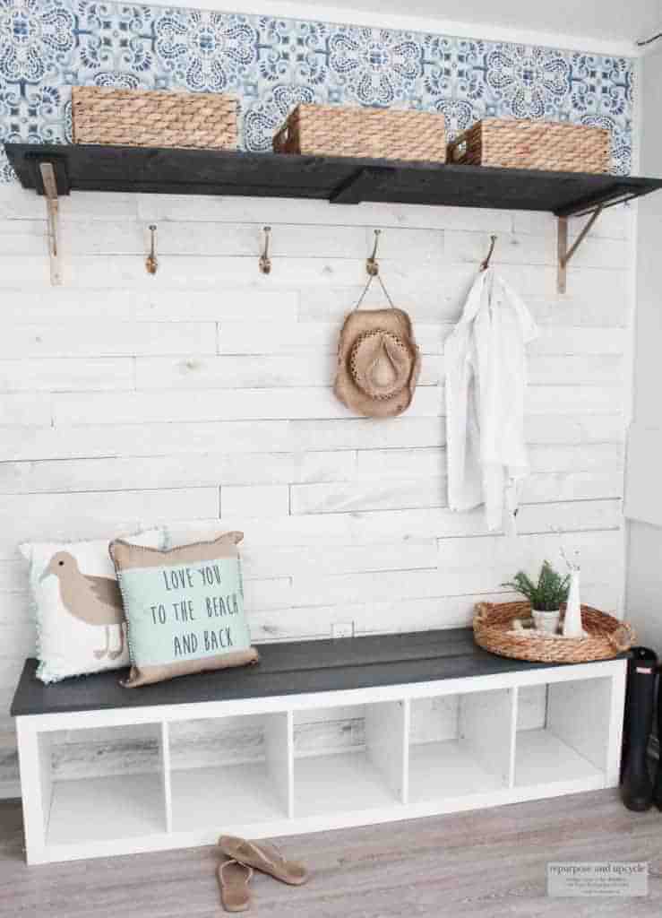 Shiplap Chic Rustic Beach Entryway