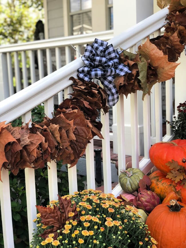 Harvest Time Leaf Gathering DIY Outdoor Garland