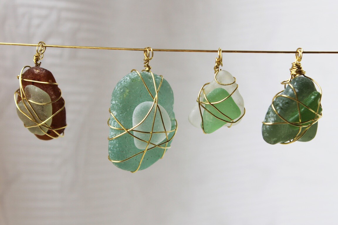 Easy Sea Glass Jewelry Pendants